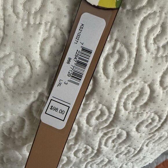 Kate Spade New York Zip Lemon Print Leather Waist Belt Bag Size L/XL